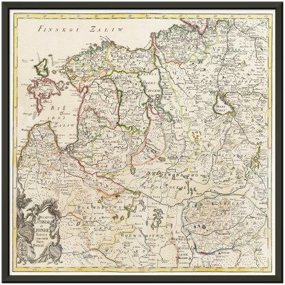 Historical city map  Test product horizontal 3 sizes