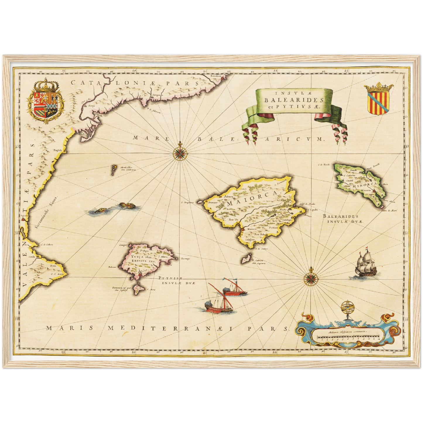 Historical city map  Test product horizontal 3 sizes