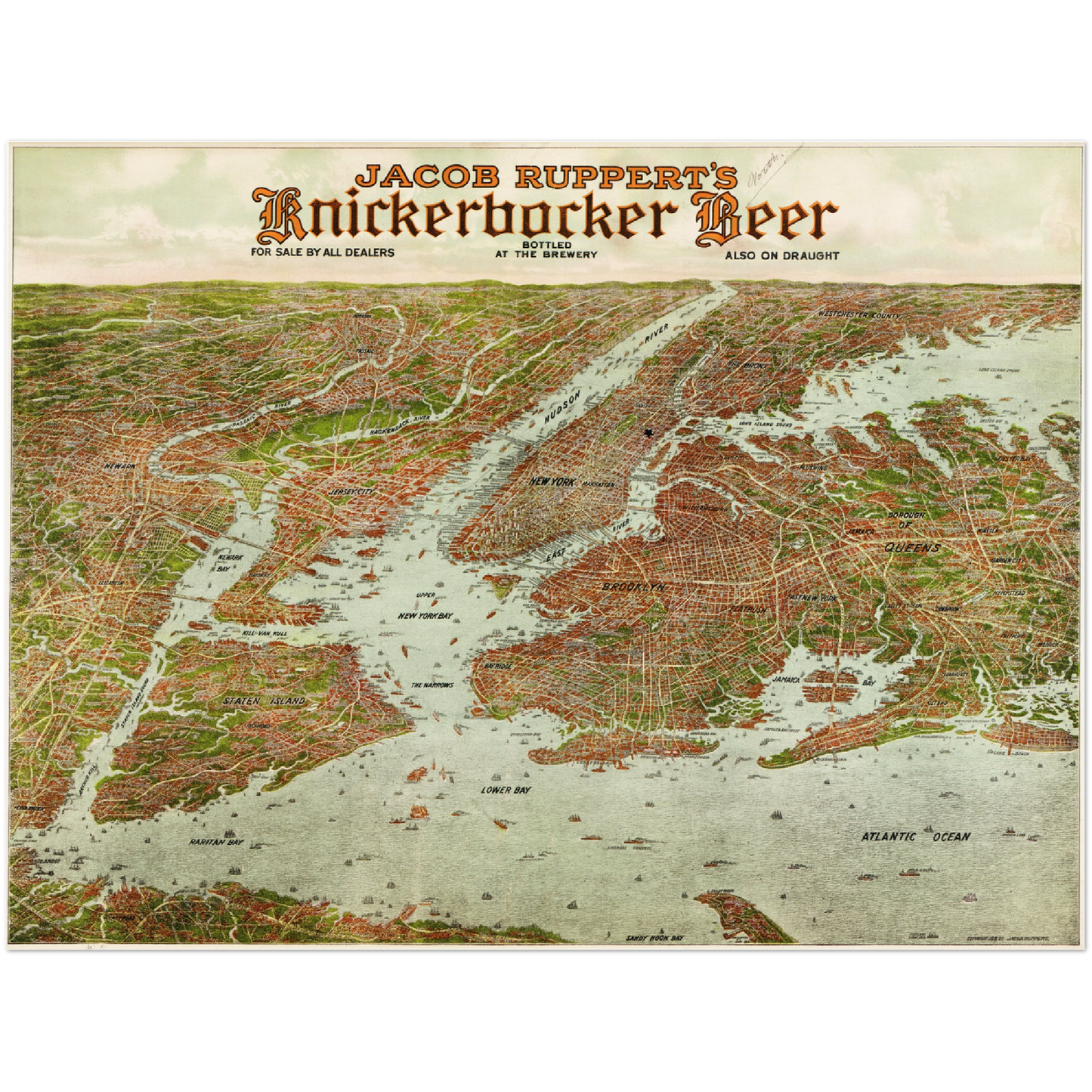 Historical city map  Test product horizontal 3 sizes