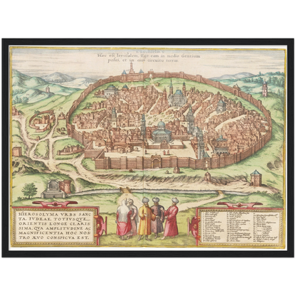 Historical city map  Test product horizontal 3 sizes