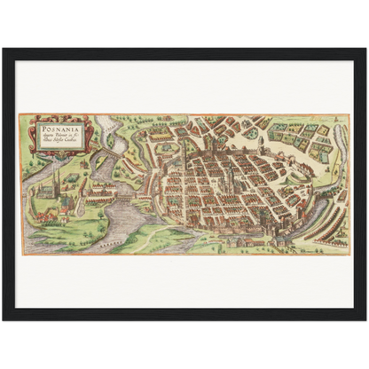 Historical city map  Test product horizontal 3 sizes