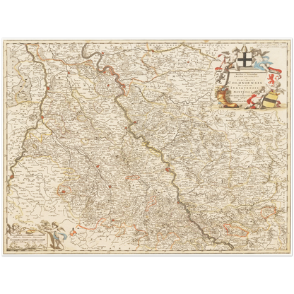 Historical city map  Test product horizontal 3 sizes