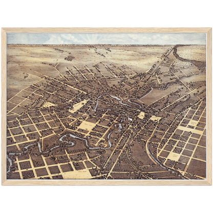 Historical city map  Test product horizontal 3 sizes