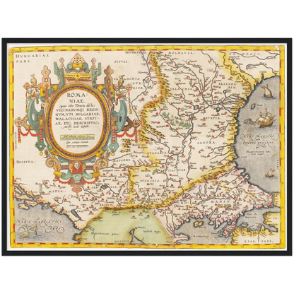 Historical city map  Test product horizontal 3 sizes