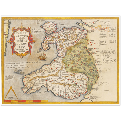 Historical city map  Test product horizontal 3 sizes