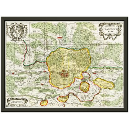 Historical city map  Test product horizontal 3 sizes