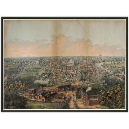Historical city map  Test product horizontal 3 sizes