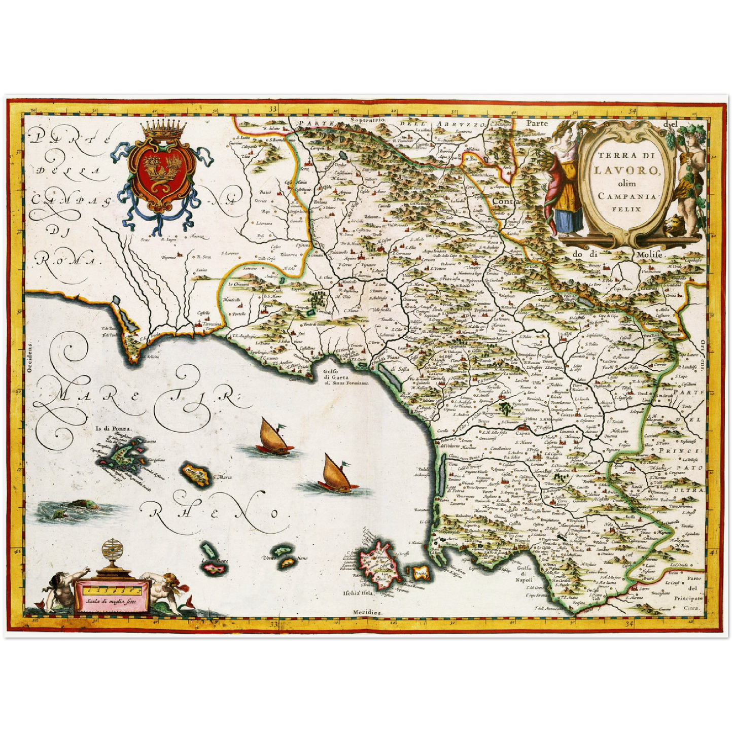 Historical city map  Test product horizontal 3 sizes