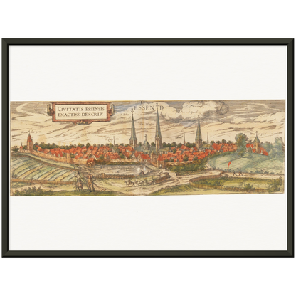 Historical city map  Test product horizontal 3 sizes