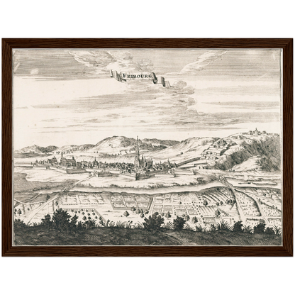Historical city map  Test product horizontal 3 sizes