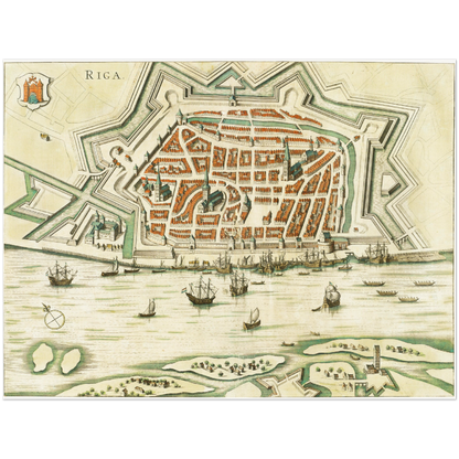 Historical city map  Test product horizontal 3 sizes