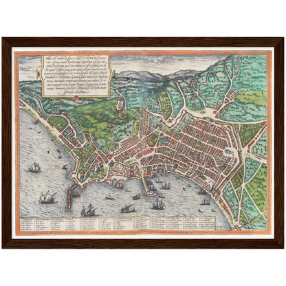 Historical city map  Test product horizontal 3 sizes