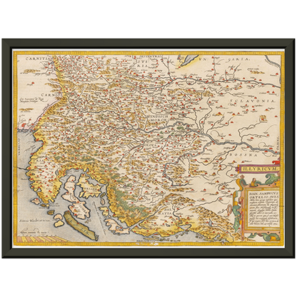 Historical city map  Test product horizontal 3 sizes