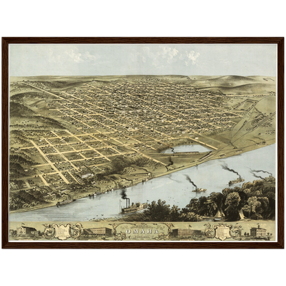 Historical city map  Test product horizontal 3 sizes