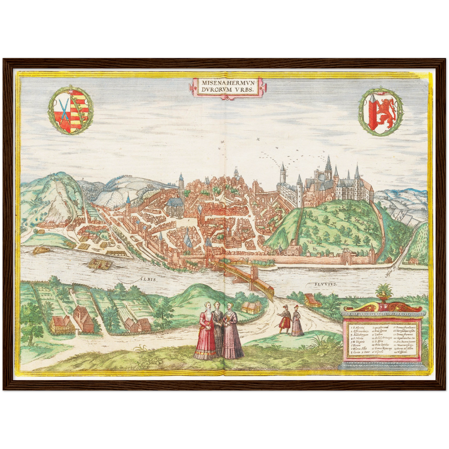Historical city map  Test product horizontal 3 sizes
