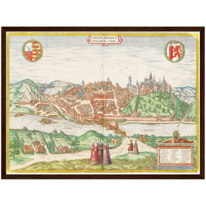 Historical city map  Test product horizontal 3 sizes