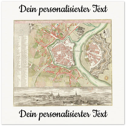 Personalisierte historische deutsche Stadtansichten
