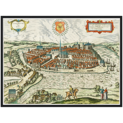 Historical city map  Test product horizontal 3 sizes