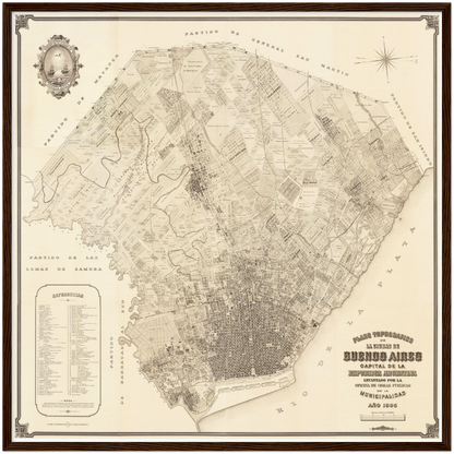 Historical city map  Test product horizontal 3 sizes