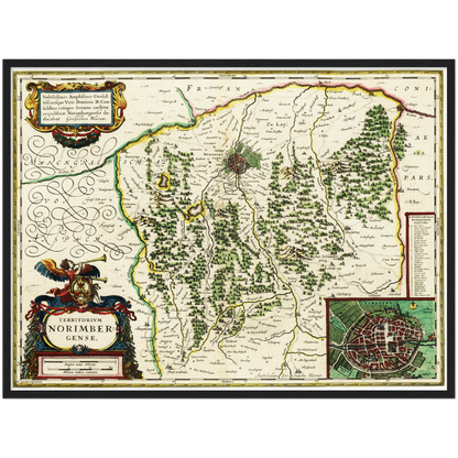 Historical city map  Test product horizontal 3 sizes