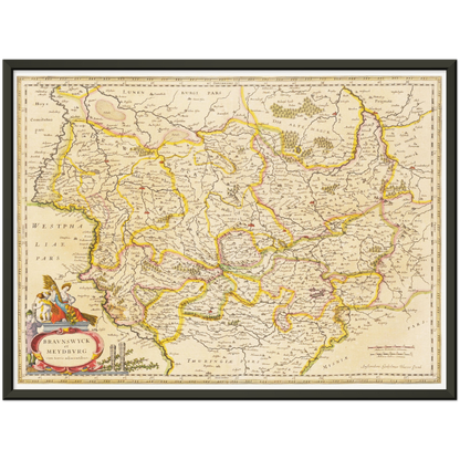 Historical city map  Test product horizontal 3 sizes