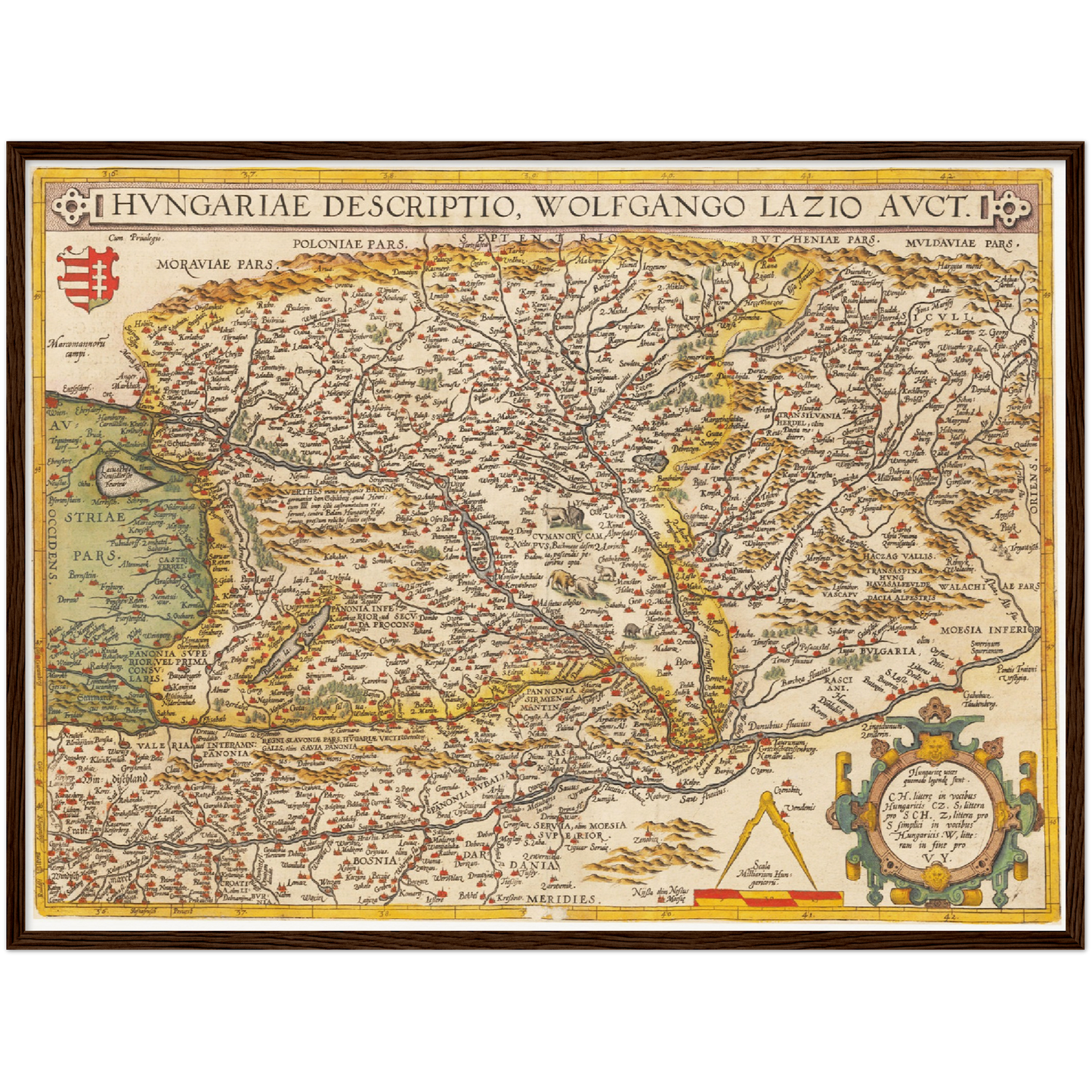 Historical city map  Test product horizontal 3 sizes