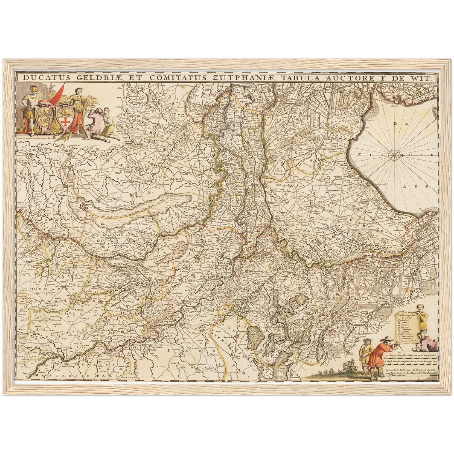 Historische Landkarte Geldern um 1635
