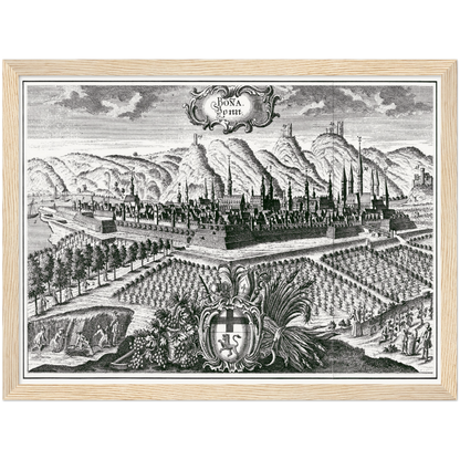 Historical city map  Test product horizontal 3 sizes