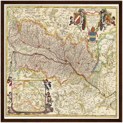 Historical city map  Test product horizontal 3 sizes