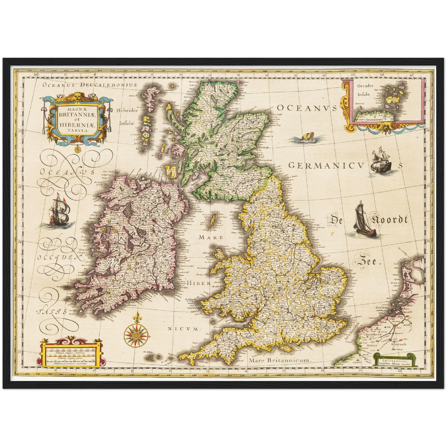 Historical city map  Test product horizontal 3 sizes