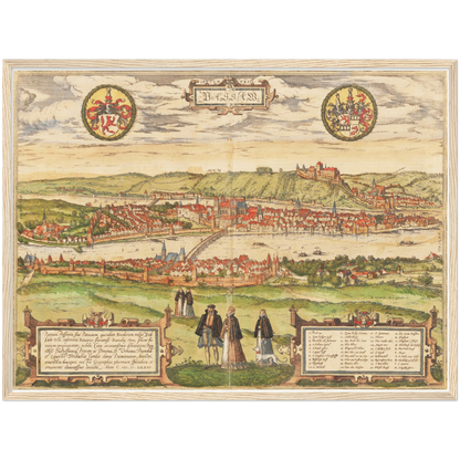 Historical city map  Test product horizontal 3 sizes