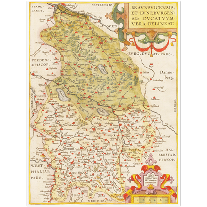 Historical city map  Test product horizontal 3 sizes