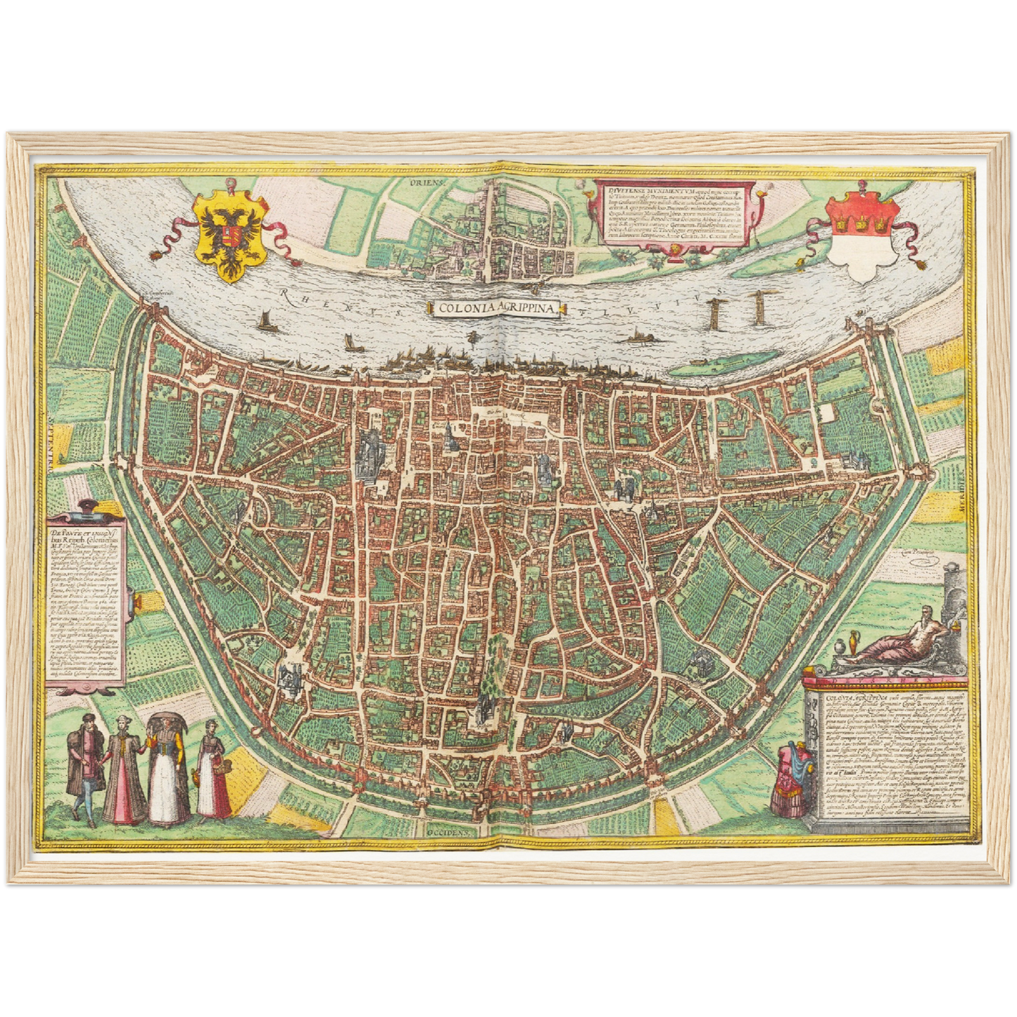 Historischer Stadtplan Köln um 1570