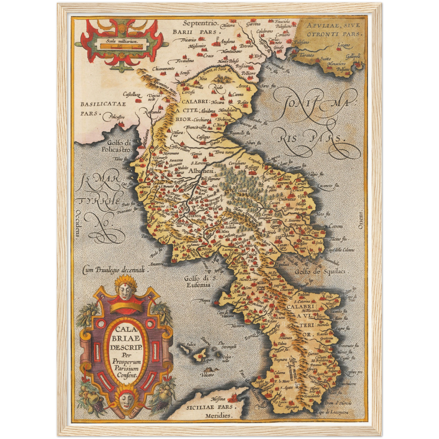 Historical city map  Test product horizontal 3 sizes