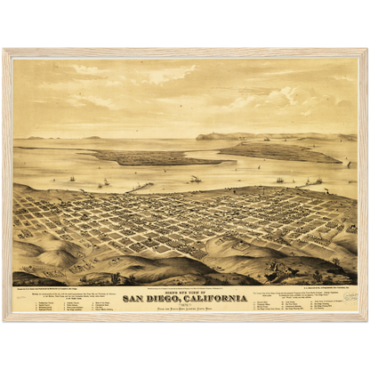 Historical city map  Test product horizontal 3 sizes