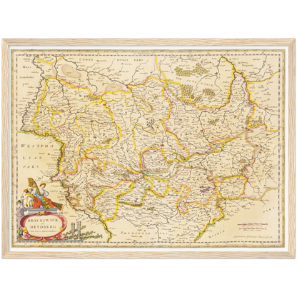 Historical city map  Test product horizontal 3 sizes