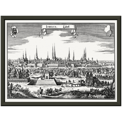 Historical city map  Test product horizontal 3 sizes