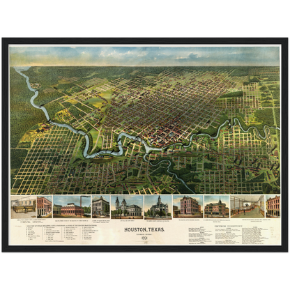 Historical city map  Test product horizontal 3 sizes
