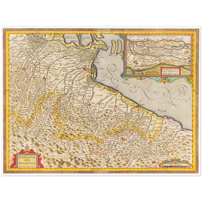 Historical city map  Test product horizontal 3 sizes