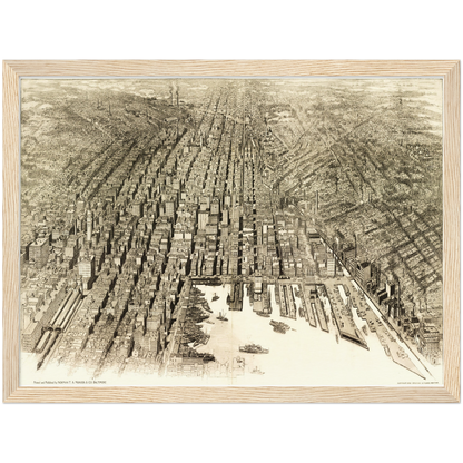 Historical city map  Test product horizontal 3 sizes