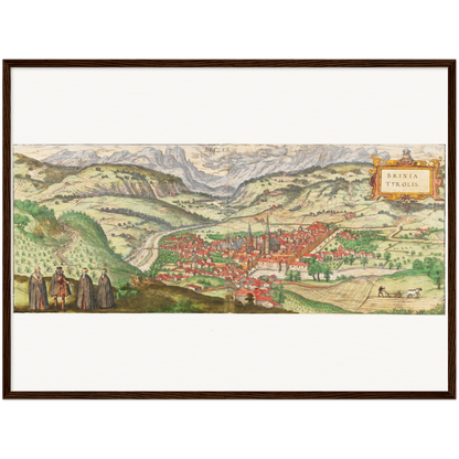 Historical city map  Test product horizontal 3 sizes