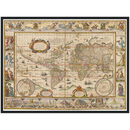 Historical city map  Test product horizontal 3 sizes