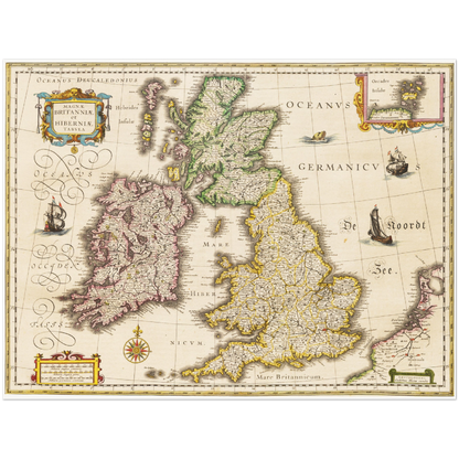 Historical city map  Test product horizontal 3 sizes