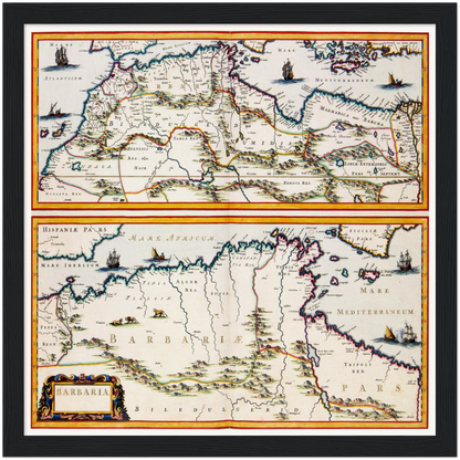 Historical city map  Test product horizontal 3 sizes