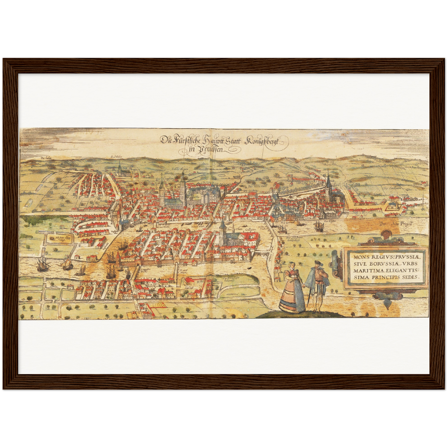 Historical city map  Test product horizontal 3 sizes