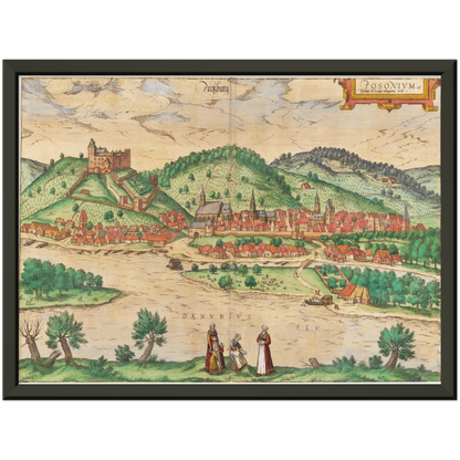 Historical city map  Test product horizontal 3 sizes