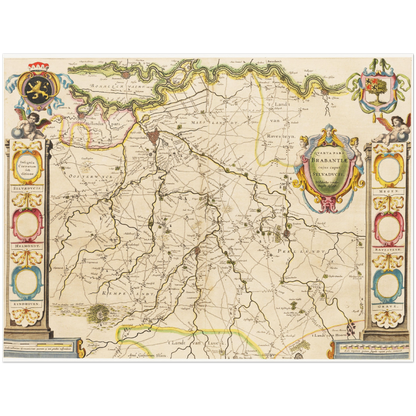 Historical city map  Test product horizontal 3 sizes