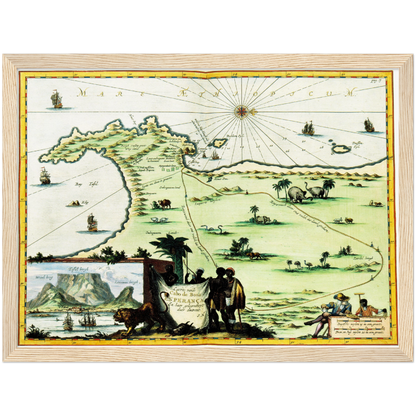 Historical city map  Test product horizontal 3 sizes