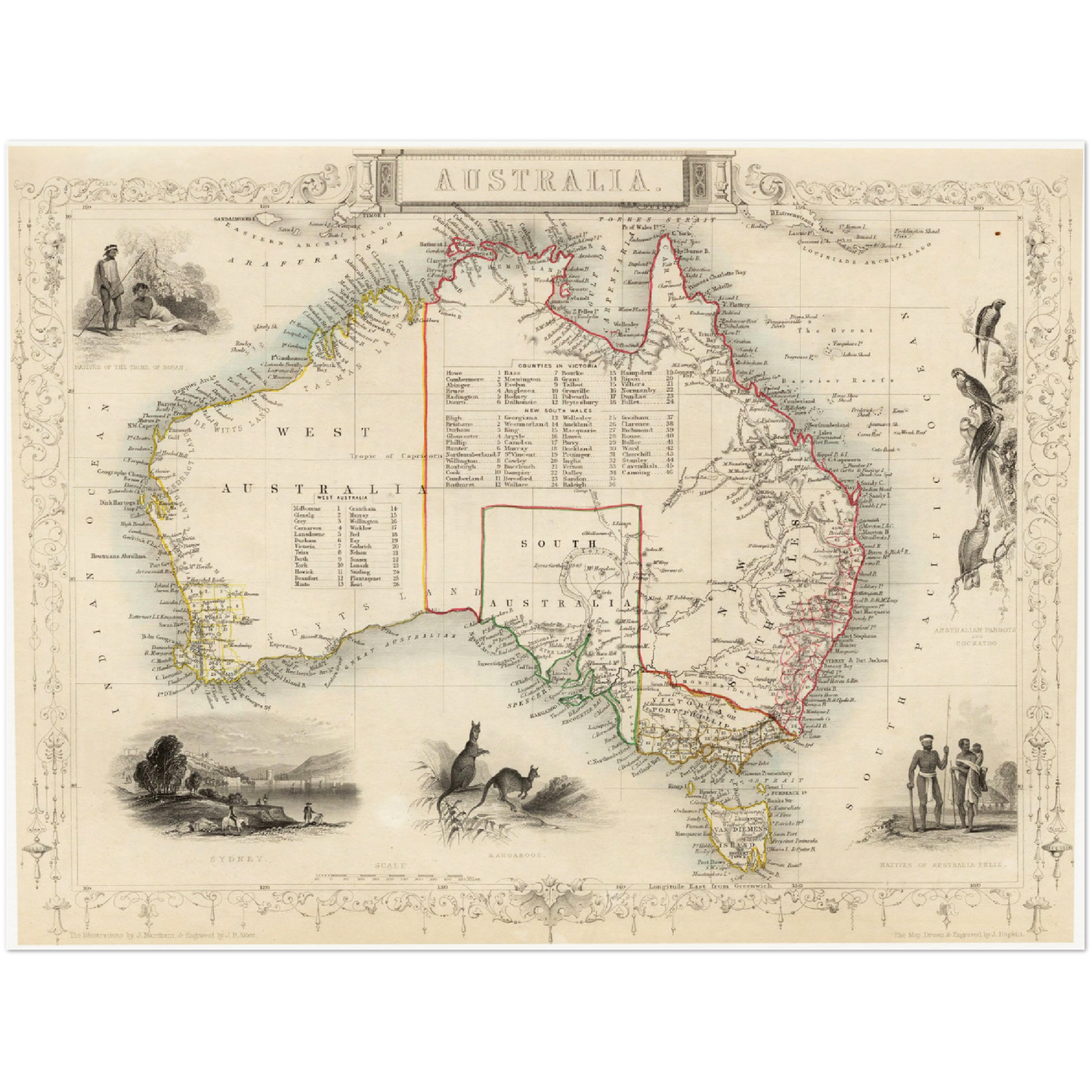 Australien um 1850