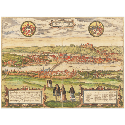 Historical city map  Test product horizontal 3 sizes